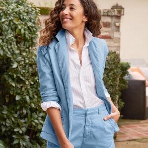 NEW Frank & Eileen Dublin Linen Blazer in Hydrangea